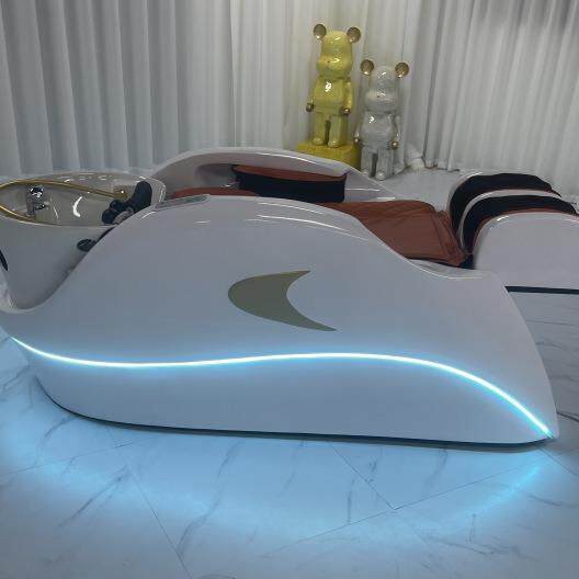 电动能按摩洗头床头疗床106高智端发店专用美理发店全动自熏蒸水