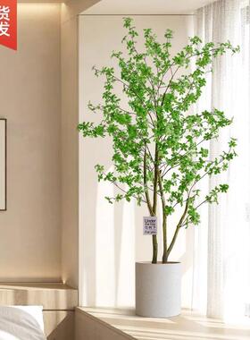 仿生马木绿AL102150落地室内植假花树客厅摆件醉盆栽吊钟