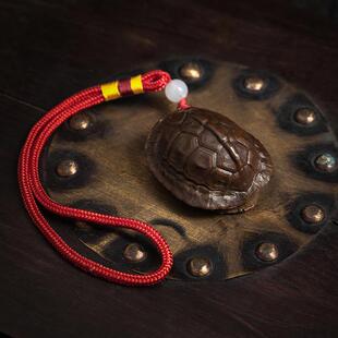 龟SHT壳富甲手把件龟甲男士车饰品随身古玩文玩收载藏把玩乌铜摆