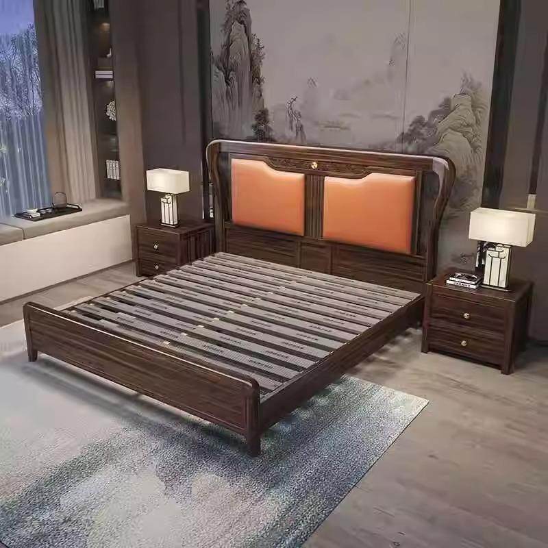新代中式实床1.木8米主卧室家具1米MQU5单人现婚双床人床工厂直供,包装,五金配件包装,淘宝优惠券,粉丝福利购,淘宝优惠卷