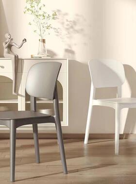 餐椅靠背椅子厚可加收纳家用舒大适久坐成人凳塑料小型XOP结实商