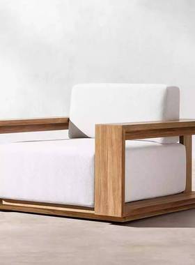 户外沙发柚木庭院别墅露花简园49300约现天防水防晒室代外休闲沙