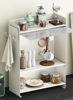 跨境厨房多功能调纳料架风家用台面带门双油层盐77905酱醋置物日