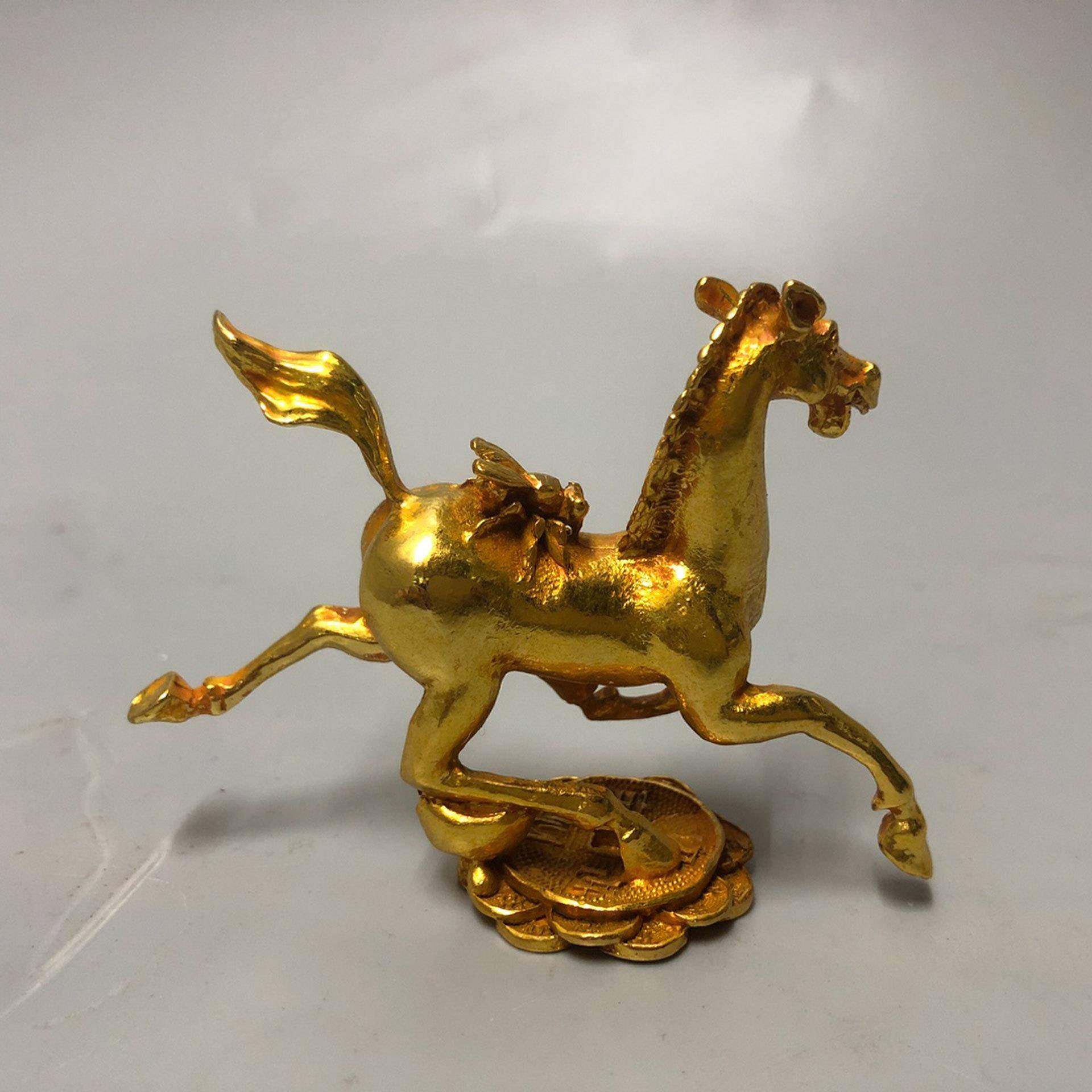 复古锌金鎏金品仿金马上蝇钱金属工艺合文创集QBN市古玩老物件摆,包装,五金配件包装,淘宝优惠券,粉丝福利购,淘宝优惠卷