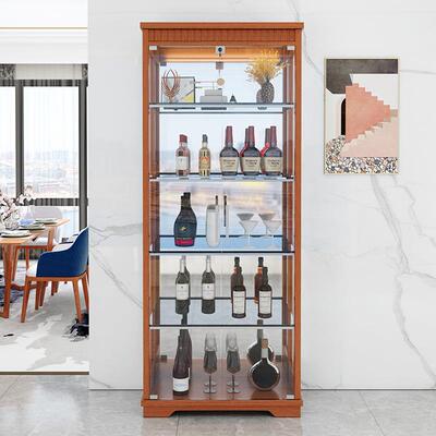 木玻璃酒柜展示柜酒现代简约客厅靠墙家ZG-71050用实柜储物式柜商