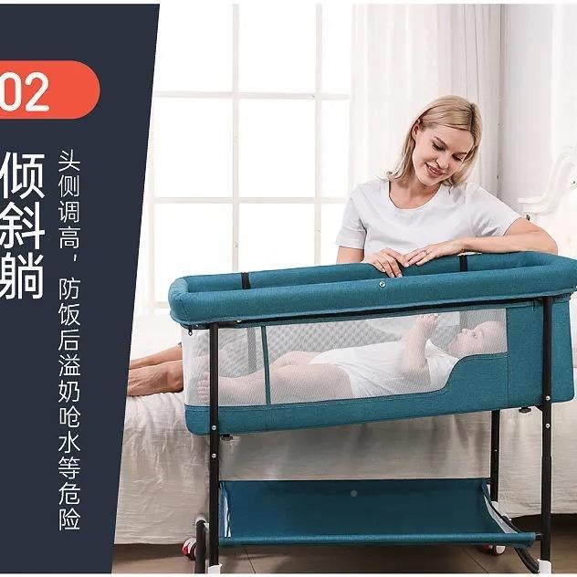 生多功005能宝摇篮床儿婴床移新动便携式宝儿童睡篮床欧式折叠婴