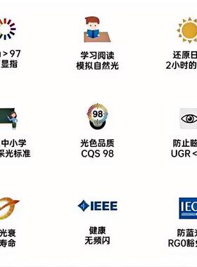 全光谱护眼台国标AA级灯落儿童学习书桌阅读大路DTD-落地灯地书房