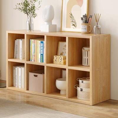 全格实木家子柜书架落地置物架幼园书60212包柜矮书柜用收纳柜置