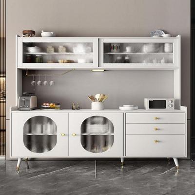 Fls板餐边岩柜日式轻奢储客物柜厅体靠墙茶水厨KVD房操作台橱一柜