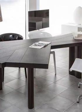 新简约现代实电脑桌奢风极异形工作台办公轻桌75820老简板桌书桌