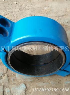 KRHD卡箍SSJT2019式柔性头接对开式型柔性卡箍接头Q325卡箍式伸缩