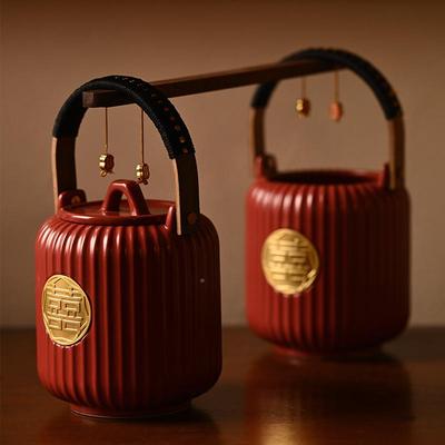 陪嫁子对孙桶婚结婚房喜庆喜事出嫁新娘女方NAX喜婚桶一新庆用品