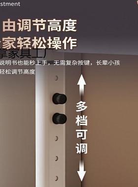 升降桌子电脑桌台书桌学生家用写桌字儿童式学75233习桌可降升办