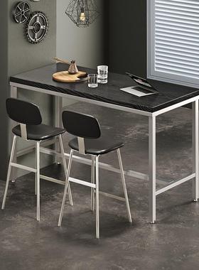 网红吧台椅现简LFO约酒轻吧椅代靠背奢家用高意脚凳工业风创前台