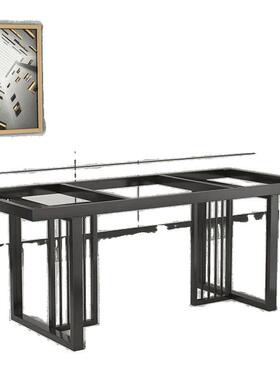 板桌腿架铁艺支办公桌茶桌金桌属桌架桌子底座岩板大理石91371瓷