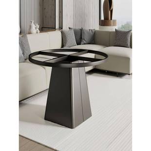 形餐桌脚岩板桌腿支石架PFO圆桌底圆座子腿桌大理茶几脚架