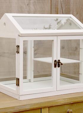 拉木玻璃花房花DBA架花装几花器防冻花卉植物暖房可爱质饰岛展示