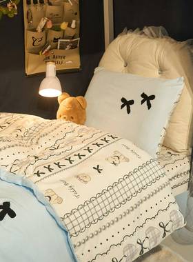 2025新款11洗0克水棉学生件CLF毛巾绣花可爱套女生被套配内胆被三