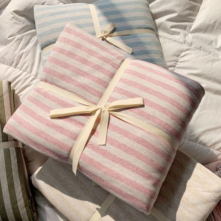 海门单高博日式天棉质床笠917款四件套针织棉竺棉双人床上用品包