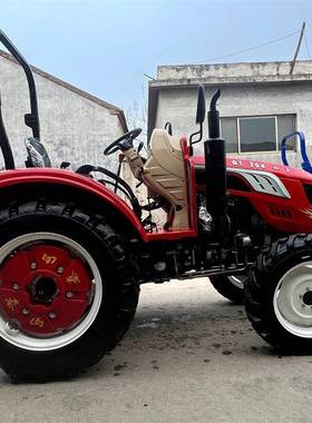 热74四驱式拖拉0机国三车型锡柴动力轮AQC轮销式拖拉机犁地机