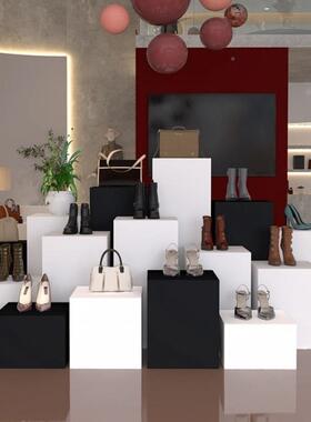 饰品木摄影道装具楼产拍照立方体儿童59260蹈拍摄影墩服店摆台白