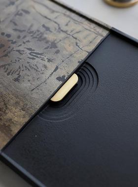 IGR端玄头青石整块天高然国画石茶盘家奢用新款中式轻现代简约石