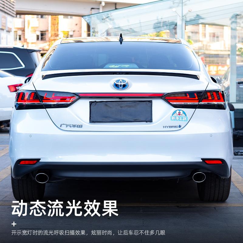18-22LED款代凯美瑞后备贯穿式箱尾灯改L装ED转向灯示宽八灯流光