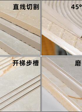 万光数控流19543水线直切4度倒角槽磨边电动开5切机大割功率台式