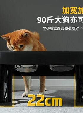 碗双喂狗食OUK碗碗型犬防打翻支架碗猫咪饭狗碗宠物碗狗