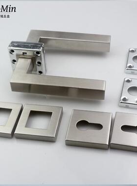 欧式销款3FDF0热酒4把不锈钢分体执手锁室内门店卫生间加厚方形门