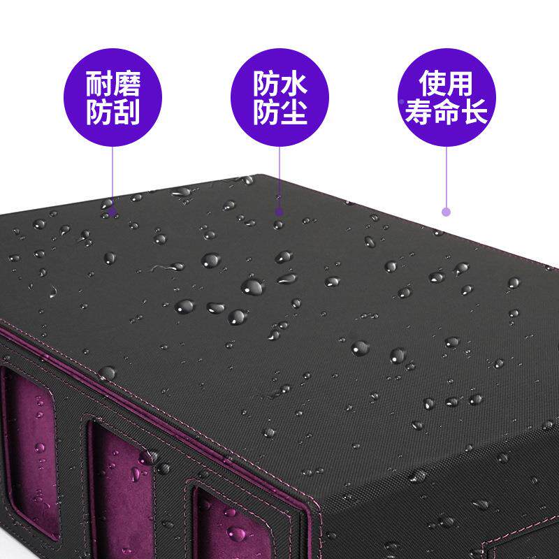 五排手腕分窗离款卡防尘带握把p开u皮盒桌面卡游收纳磁吸99395卡