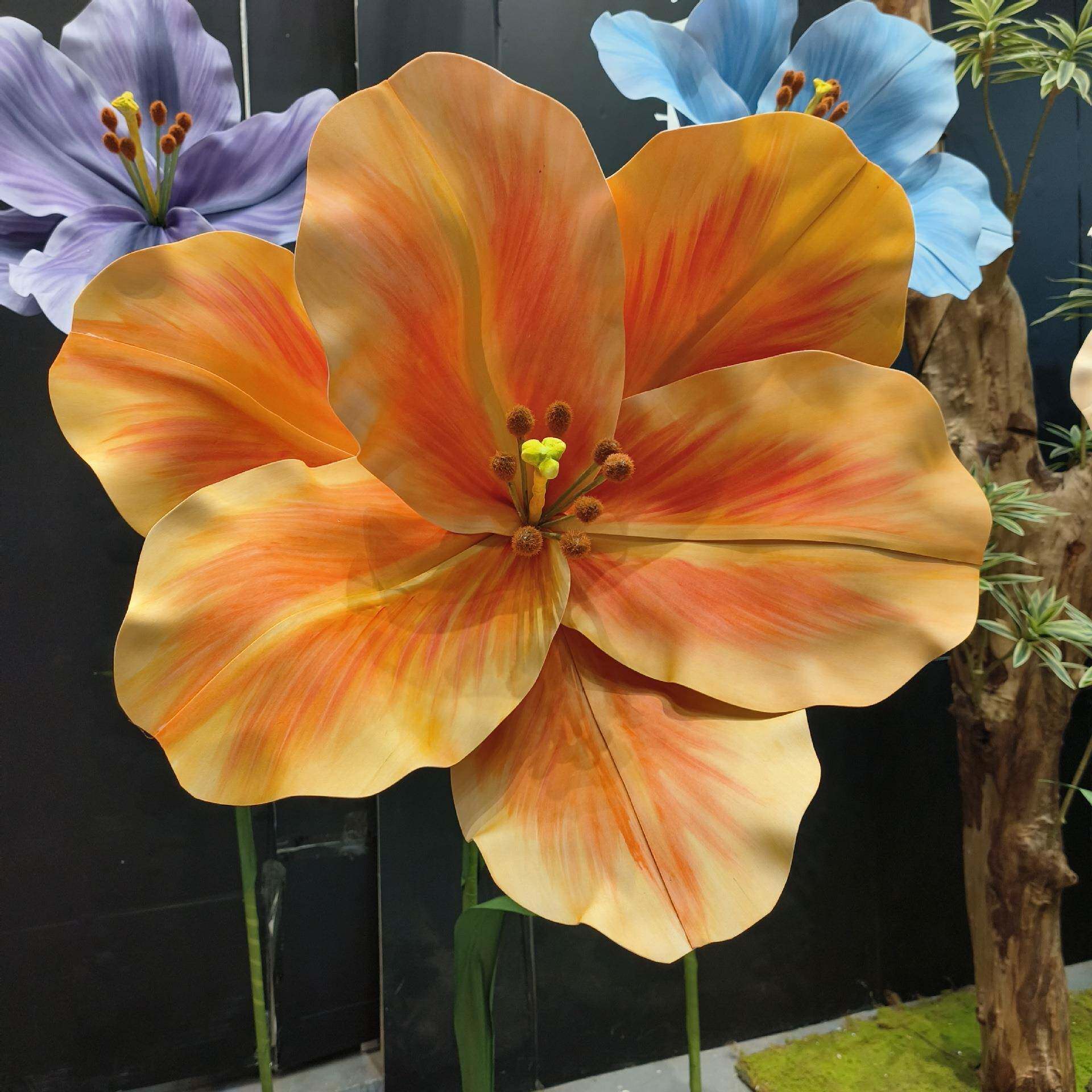 型香大摆巨件大CBO型花雕郁塑超大网金红客厅服装店庭院简约落地