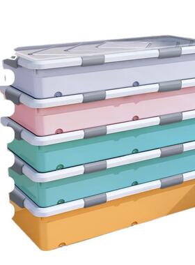 床底收纳IWR箱家收用特号被轮子整理箱床大下带有盖储物箱衣服纳