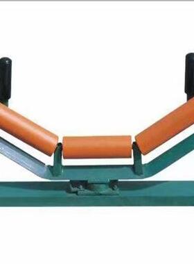 厂橡胶槽型滚筒托托辊平行下组缓家63514冲包胶三联螺辊旋托辊辊