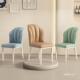 奶油风餐椅轻奢感极简现代简约设计师款 网红化妆家用靠背