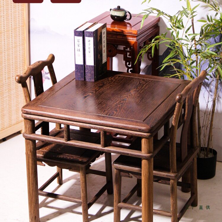 鸡翅木方桌实木餐桌家用四方桌棋牌卓茶桌吃饭桌八仙桌客厅桌