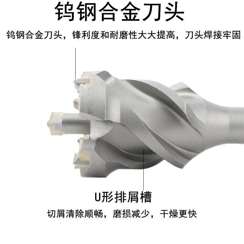 可穿钻透混金凝土钢JJN大理石穿墙打孔器合开孔器打洞钻头冲击筋