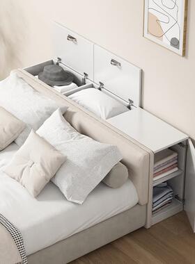 7T实柜木床头柜窄尾隙柜卧缝室家用床边柜子榻榻米夹缝89647储物