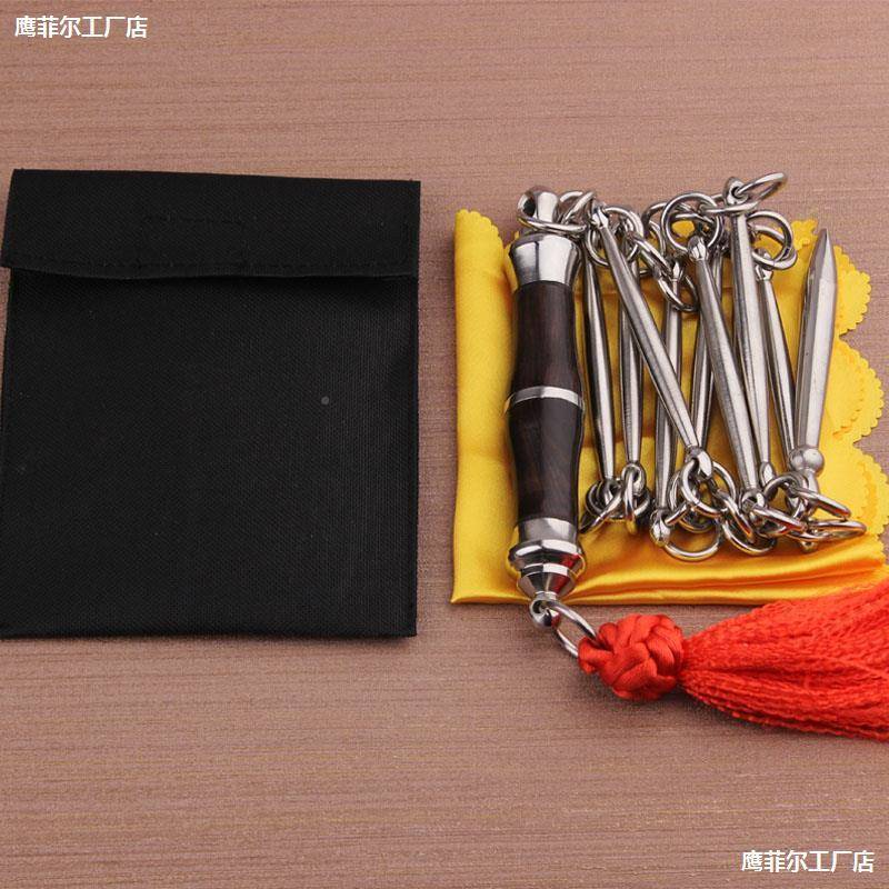 不钢九节实鞭表演鞭初KHB学鞭子锈战截鞭七节鞭武术九9节鞭武术软