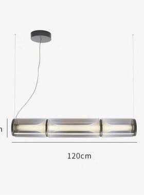 捷兰HWD克米头展新款设计师沙发玻璃客厅灯具吊卧室床餐厅灯长条