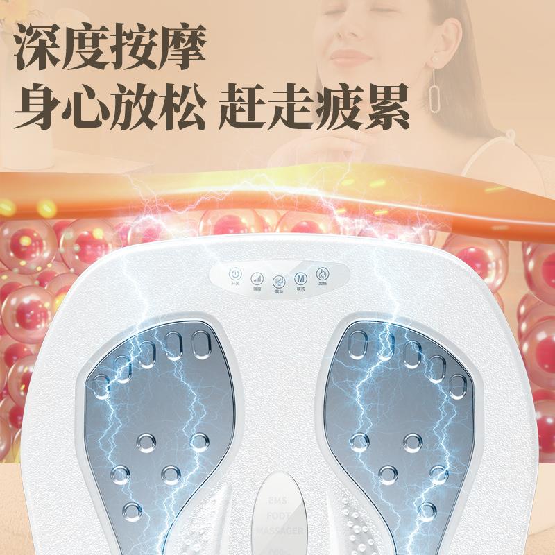 脉冲足摩疗机按跨境足脚垫震动多功PTZ能美腿机热敷全部自动足底