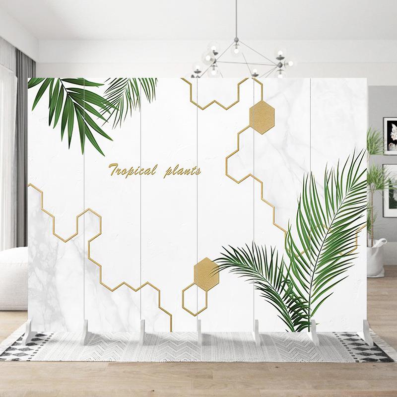 入户屏风家隔断酒办公1室客厅饭店实遮挡轻奢现代木店简约可用折