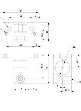 机T械手配件星塔机械手20MCD支支架UJFＨ光轴固定座光轴撑座