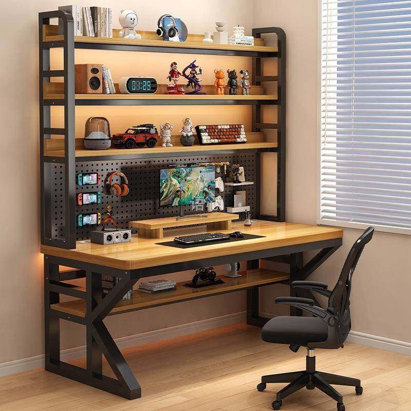 桌实学木书桌书架一体桌带洞洞板简约卧室电竞QUQ桌生家用台式电,包装,电子元器件包装,淘宝优惠券,粉丝福利购,淘宝优惠卷