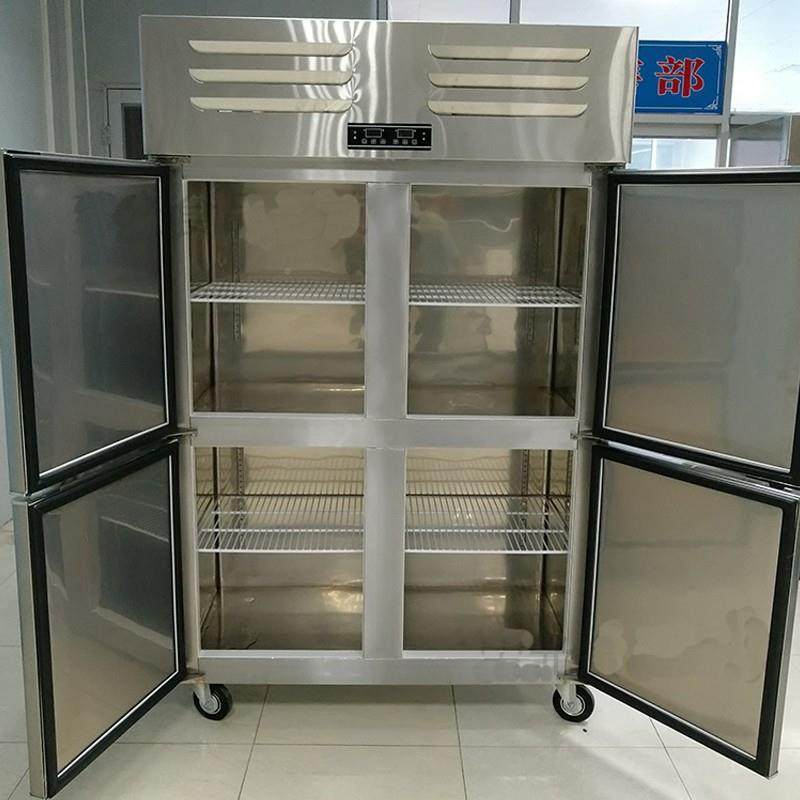 奥华立商冰厨式用双门冰箱不锈钢立四门饮料蔬菜水果大容无品牌/