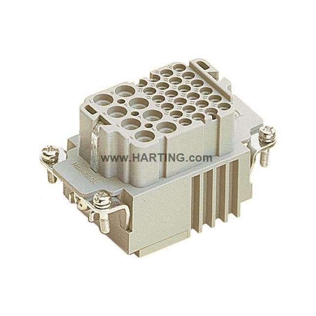 HRTING连接器RLV09380231A01芯HAN-K8/24-F3冷压母型16A10A原装