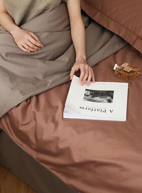 全10支绒棉四件套轻奢0A类棉美拉德WHJ风床单被长套纯棉床笠三件