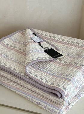 CELING韩双面全棉填充可花水棉洗单品床XL202504式盖四季可用榻榻