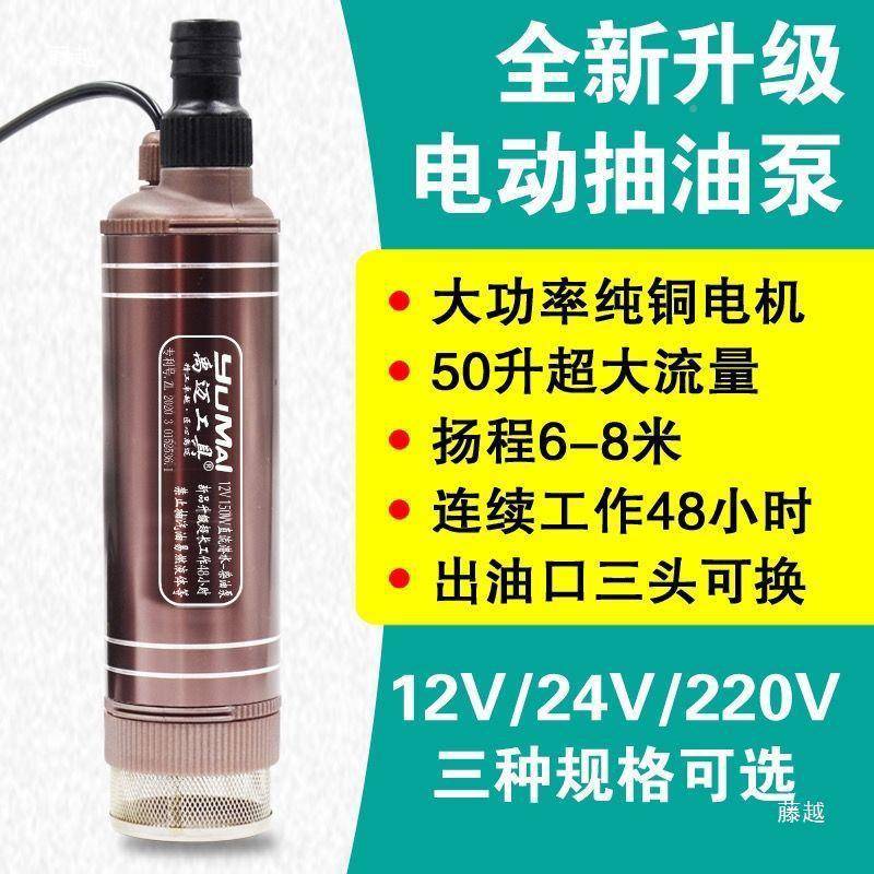 遥控开关电动抽柴油泵加油机012V24用V22SDR伏抽大功率吸油水家泵