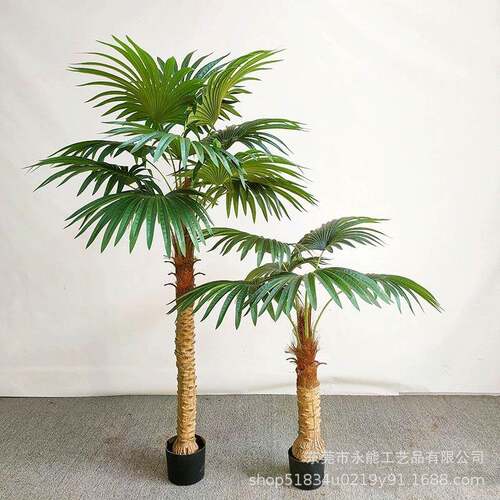 仿真棕扇葵假YN-15绿植客厅摆件落棕扇假葵地树装饰室内摆设仿假